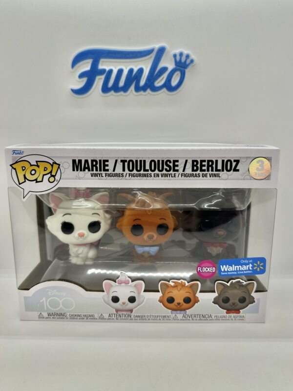 IMG_7021 The Aristocats Marie Toulouse Berlioz 3 Pack Flocked