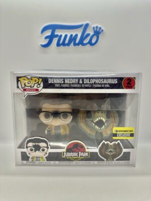 Jurassic Park Dennis Nedry & Dilophosaurus 2 Pack